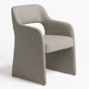 Bishop - Modern Grey Fabric Dining Chair — view 4