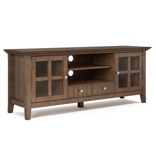 Acadian - TV Media Stand - Rustic Natural Aged Brown - R&R Furniture Gallery (Fountain Valley, CA)