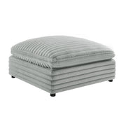 Jenny - Square Ottoman - Gray - R&R Furniture Gallery (Fountain Valley, CA)