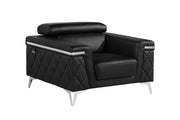 1140 - Top Grain Italian Leather Chair - R&R Furniture Gallery (Fountain Valley, CA)
