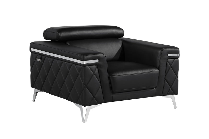 1140 - Top Grain Italian Leather Chair - R&R Furniture Gallery (Fountain Valley, CA)