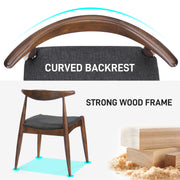 Dining Chairs With Ergonomic Backrest & Comfort Cushions (Set of 2) - R&R Furniture Gallery (Fountain Valley, CA)