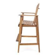 Outdoor Acacia Wood Adirondack Barstools (Set of 2) - R&R Furniture Gallery (Fountain Valley, CA)