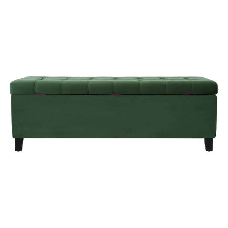 Upholstered Storage Ottoman Bench, Foot Rest For Bedroom - R&R Furniture Gallery (Fountain Valley, CA)