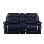 Aashi - Loveseat w/Console (Motion) - R&R Furniture Gallery (Fountain Valley, CA)