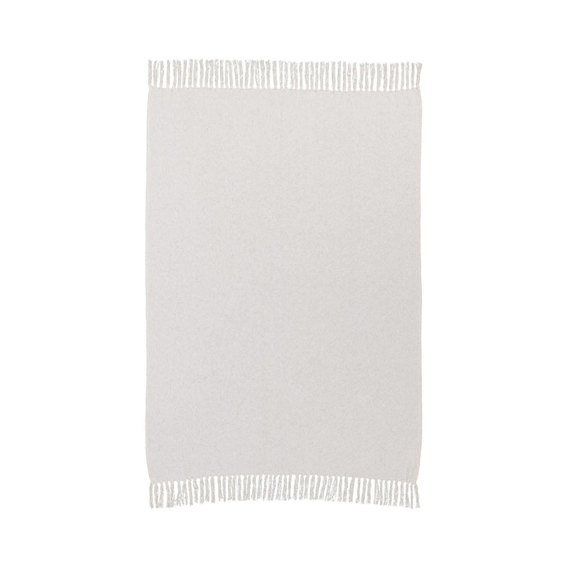 Throws - 50" x 70" TC Aria Boucle Throw - Ivory - R&R Furniture Gallery (Fountain Valley, CA)