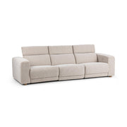 Beige Knoxville 3-piece stationary sectional by Classic Home showing plush cushions and modern design in a living room setting.