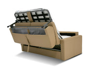 Revers - Italian Modern Desert Leather 55" Sofa bed — view 3