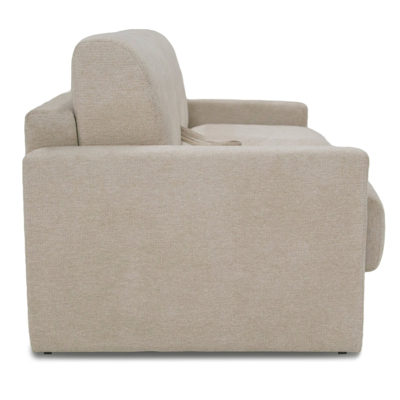 Revers - Italian Modern Sand Fabric 63" Sofa Bed — view 5