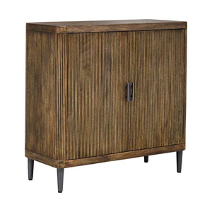 Pinstripe - 2 Door Cabinet - Dark Brown