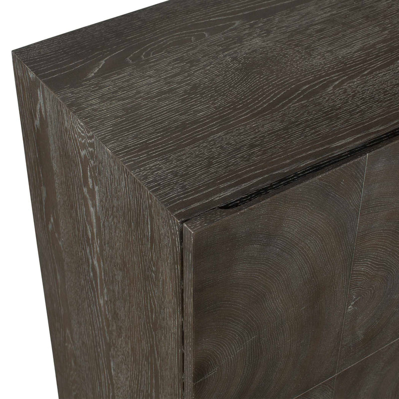 Phineas - 3 Door Modern Cabinet - Woodtone
