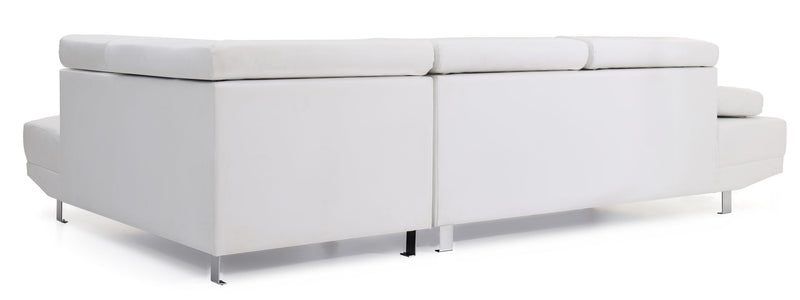 Riveredge Comfort Sectional by Glory Furniture showing plush fabric upholstery and spacious seating arrangement in a modern living room.