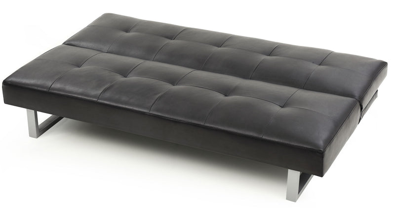 Glory Furniture Chroma sofa bed futon sofa with modern design, featuring a sleek gray fabric upholstery and a compact, versatile style.