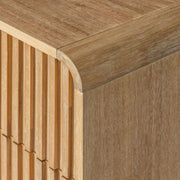 Mikala - Modern Natural Oak Nightstand — view 5