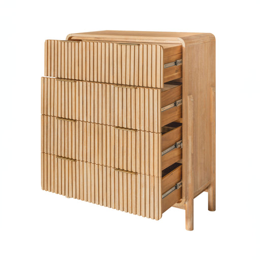 Mikala - Modern Natural Oak Chest — view 2