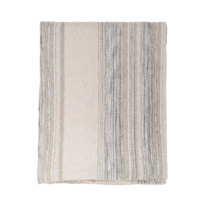 Throws - 50" x 70" TC Rockport Throw - Ivory Multi - R&R Furniture Gallery (Fountain Valley, CA)