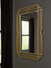 Claybrook - Accent Mirror - Gold Finish - R&R Furniture Gallery (Fountain Valley, CA)