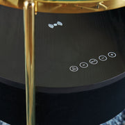 Nedman - Accent Table With Speaker - Black / Gold Finish - R&R Furniture Gallery (Fountain Valley, CA)