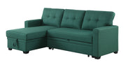 Upholstered Pull Out Sectional Sofa With Chaise - R&R Furniture Gallery (Fountain Valley, CA)