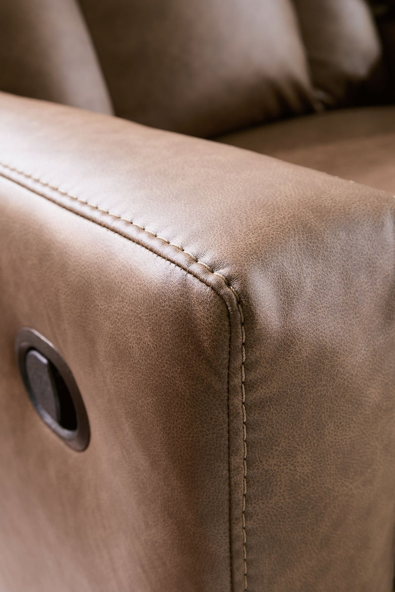 Mackmenville - Double Reclining Loveseat With Console - R&R Furniture Gallery (Fountain Valley, CA)