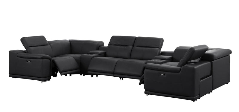 2679 - 8-Piece U-Shaped Power Reclining Sectional In Genuine Leather (4 Recliner)