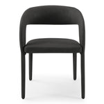 Faerron - Modern Black Leatherette Dining Chair