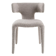 Saehee - Modern Light Grey Fabric Dining Chair