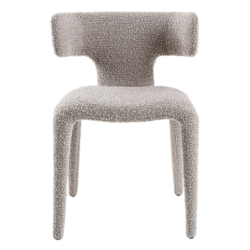 Saehee - Modern Light Grey Fabric Dining Chair