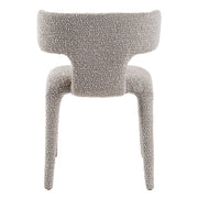 Saehee - Modern Light Grey Fabric Dining Chair — view 2