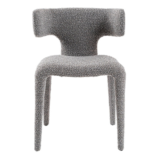 Saehee - Modern Grey Fabric Dining Chair — view 2