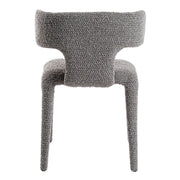 Saehee - Modern Grey Fabric Dining Chair — view 4