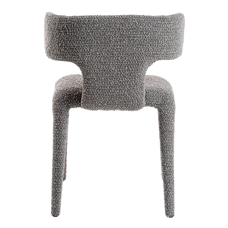 Saehee - Modern Grey Fabric Dining Chair — view 4
