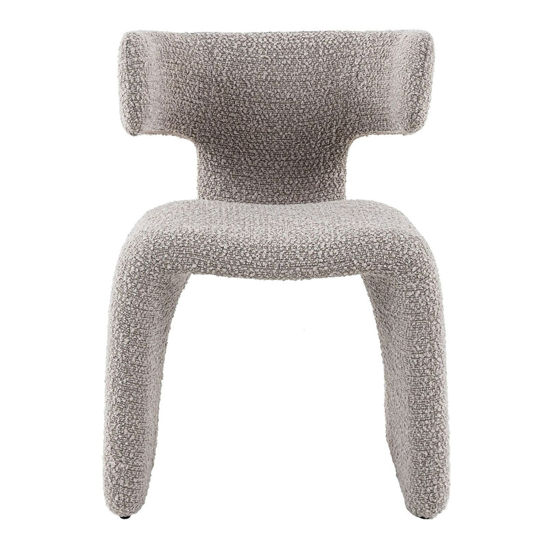 Bergman - Modern Off-White Fabric Dining Chair — view 2
