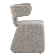 Bergman - Modern Off-White Fabric Dining Chair — view 3