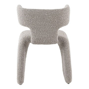 Bergman - Modern Off-White Fabric Dining Chair — view 4