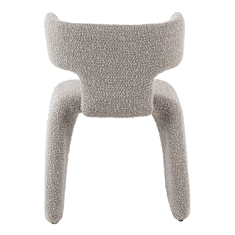 Bergman - Modern Off-White Fabric Dining Chair — view 4