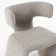 Bergman - Modern Off-White Fabric Dining Chair — view 5