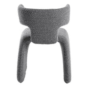 Bergman - Modern Light Grey Fabric Dining Chair — view 3