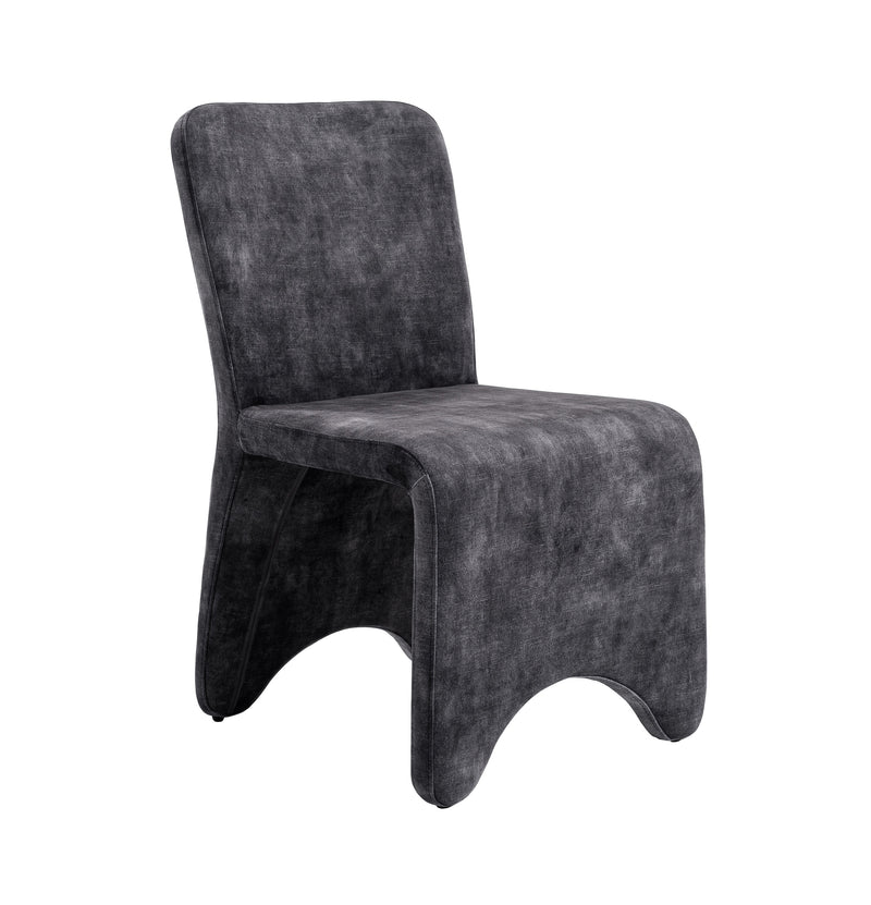 Ditka - Modern Grey Velvet Dining Chair (Set of 2) — view 2
