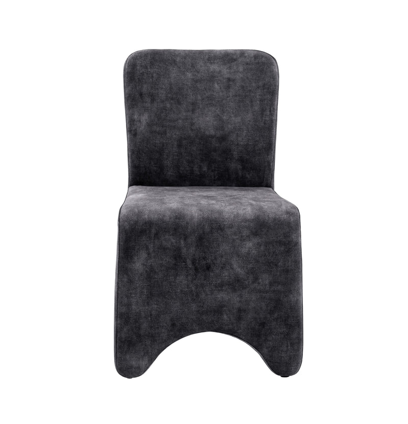 Ditka - Modern Grey Velvet Dining Chair (Set of 2) — view 3