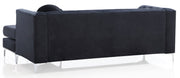 Glory Furniture Pompano micro suede sofa chaise from a stationary sectional, featuring plush cushions and a modern design.