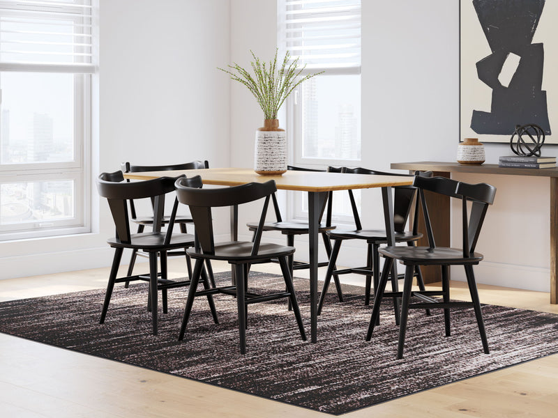 Signature Design by Ashley Gretlynn 5-piece dining room set with wooden table and matching chairs, elegant and modern for dining space.