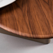 Robson - Modern Ceramic + Walnut Coffee Table — view 5