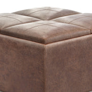 Avalon - Square Coffee Table, Storage Ottoman - R&R Furniture Gallery (Fountain Valley, CA)