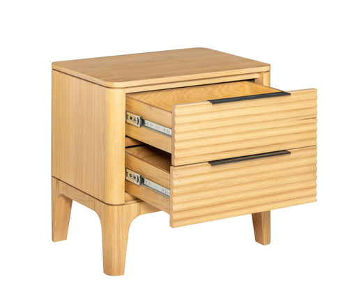 Seattle - Modern Natural Oak Nightstand — view 2