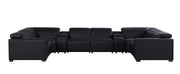 1208 - 8 Piece Modular Leather Sectional With 2 Power Recliners & Power Headrests - R&R Furniture Gallery (Fountain Valley, CA)