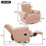 Manual Swivel Recliner Rocker Chair With Adjustable Backrest - R&R Furniture Gallery (Fountain Valley, CA)