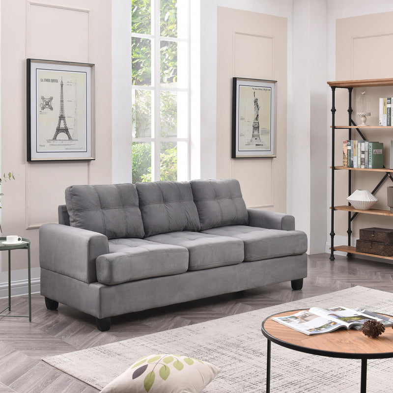Glory Furniture Sandridge stationary sofa with plush upholstery and clean lines, perfect for modern living rooms.