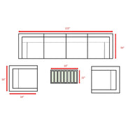 Stylish Sofa Seating Group With Cushions Perfect For Outdoor Gatherings - R&R Furniture Gallery (Fountain Valley, CA)
