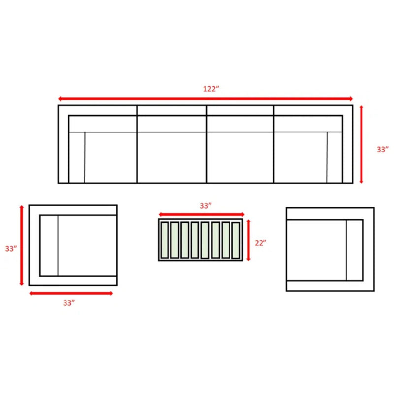 Stylish Sofa Seating Group With Cushions Perfect For Outdoor Gatherings - R&R Furniture Gallery (Fountain Valley, CA)
